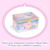 Jewelkeeper Jewelry Box for Girls, Cotton Candy Unicorn Musical Jewelry Boxes, The Beautiful Dreamer Tune and Spinning Unicorn Doll, Toys for Girls view 4