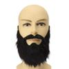 Newooh Man Halloween Beard Facial Hair Disguise Game Black Mustache, Funny Costume Accessories Cosplay Party view 1
