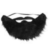 Newooh Man Halloween Beard Facial Hair Disguise Game Black Mustache, Funny Costume Accessories Cosplay Party view 2