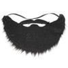 Newooh Man Halloween Beard Facial Hair Disguise Game Black Mustache, Funny Costume Accessories Cosplay Party view 3