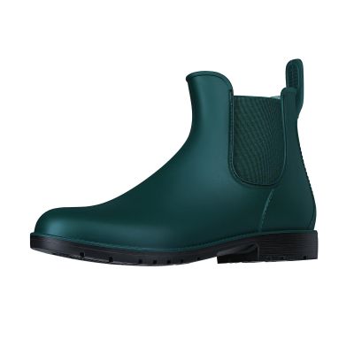 Asgard Women's Ankle Rain Boots Waterproof Chelsea Boots, Green 43 (Size 12)