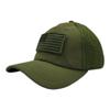 Altis Apparel American US Military Embroidered Flag Soft Mesh Hat Trucker Cap (Removable Patch - Olive) view 2