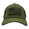 Altis Apparel American US Military Embroidered Flag Soft Mesh Hat Trucker Cap (Removable Patch - Olive) view 3