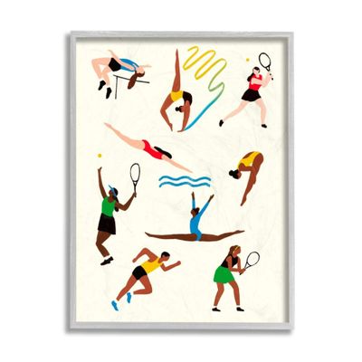 Stupell Industries Collage of Summer Athletes Outdoor Sports