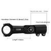 BESNIN Adjustable Bike Stem 0-90 Degree 31.8mm or 25.4mm60mm or 90mm or 93mm or 100mm, Adjustable MTB Stem Black or Red Mountain Bike Handlebar Stem for Bicycle, Road Bike, MTB (0-90 31.8 * 93) view 2