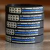 SayitBands Fifty (50) Worn Distressed Flag Blue Line Wristband Bracelets view 3