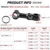 Azarxis 25.4mm 31.8mm Stem 90mm 110mm 120mm 130mm 0-60 Degree Adjustable Bike Stem Mountain Bike Stem Short Handlebar Stem for Bicycle, Road Bike, MTB, BMX, Cycling (60 - 25.4 x 130mm) view 2