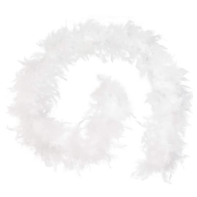 Handy Lidy 40g 2 Yards long Thin Weight Turkey Chandelle Boa Women Adult Feather Boas-White