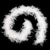 Handy Lidy 40g 2 Yards long Thin Weight Turkey Chandelle Boa Women Adult Feather Boas-White view 2