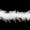 Handy Lidy 40g 2 Yards long Thin Weight Turkey Chandelle Boa Women Adult Feather Boas-White view 3