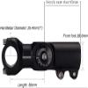 BESNIN Adjustable Bike Stem 0-90 Degree 31.8mm or 25.4mm60mm or 90mm or 93mm or 100mm, Adjustable MTB Stem Black or Red Mountain Bike Handlebar Stem for Bicycle, Road Bike, MTB (0-90 25.4 * 60) view 2