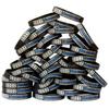 SayitBands One Hundred (100) Worn Distressed Flag Blue Line Wristband Bracelets view 1