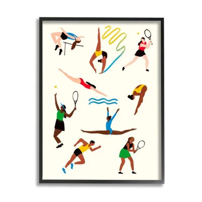 Stupell Industries Collage of Summer Athletes Outdoor Sports