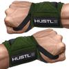 Hustle Athletics Wrist Wraps for Weightlifting - 18" & 12" Premium Wrist Support Weight Lifting Wraps to Lift Heavier & Train Harder - Heavy Duty Powerlifting & Bench Press Gym Straps for Men & Women view 1