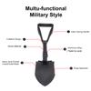 XKMT- Black Military Tri-Fold Folding Shovel Survival Camping Scouting Entrenching Spade [P/N: ET-Shovel002-M-BK] view 2
