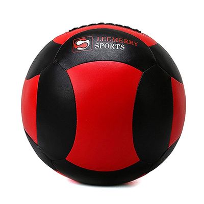 Medicine Balls AGYH Soft, Leather Wall Ball Fitness Ball, Core Balance Training Ball in Home Gym Yoga Hall, 3 Colors, 2kg/4kg/6kg/8kg/10kg (Color : Red+Black, Size : 6kg/13.2lb)