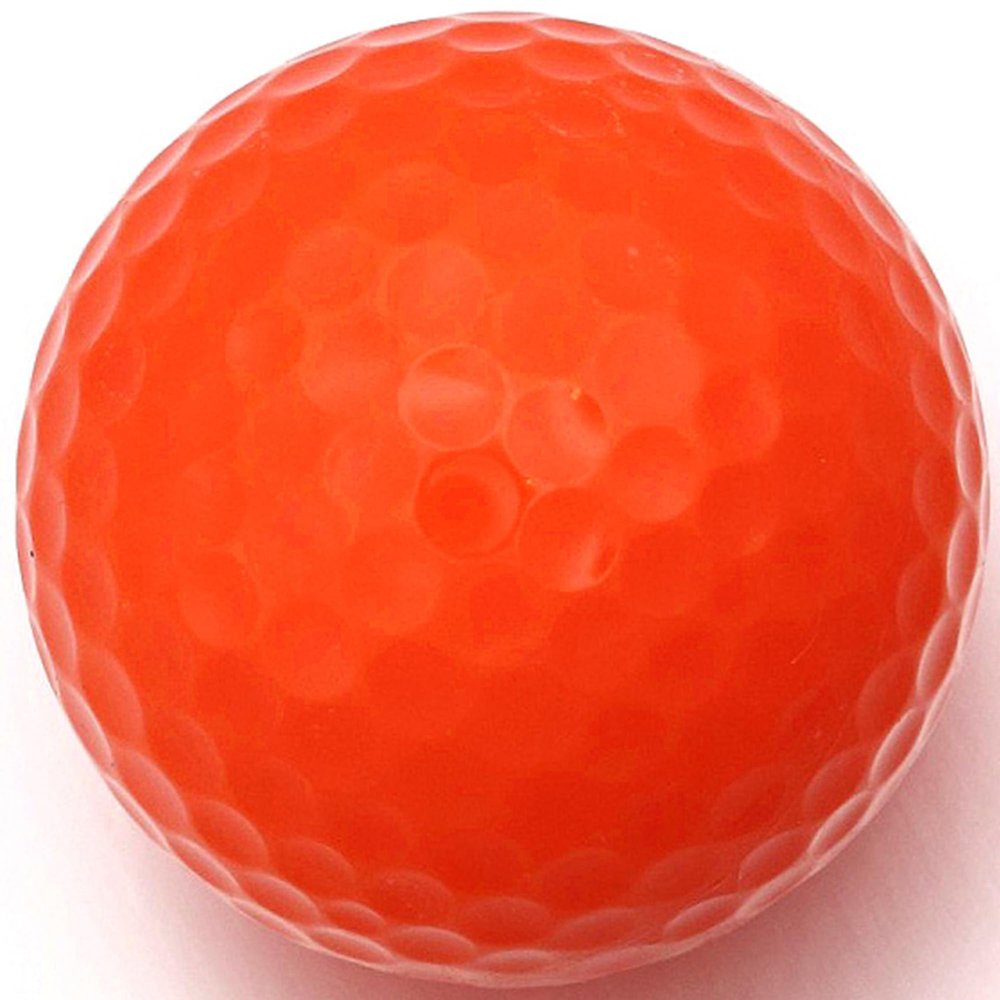 GBM Plain Orange Golf Balls Standard 2-Piece Construction Practice Golf Balls Gift for Dad, Husband, Perfect for Parties, Events & Short Game Practice, Birthday's, Father's Day, Set of 12