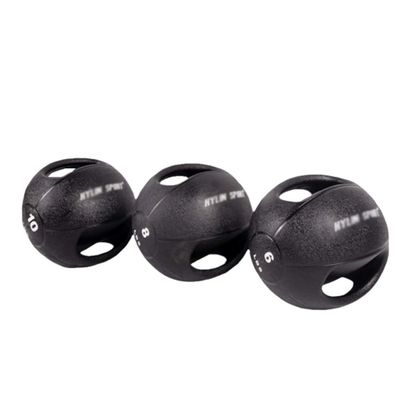 Medicine Balls AGYH, Dual Handle Fitness Rubber Ball, Waist and Abdomen Arm Strength Training Gravity Ball, Non-Slip and Drop Resistant, 6lb-20lb (Size : 10lb/4.5kg)
