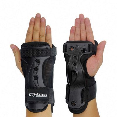 CTHOPER Skiing Gloves Roller Skating Wrist Palms Protective Gear Adjustable Gauntlets Wrist Guard Support for Snowboarding, Skateboard, Skating, Skiing (S)
