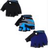 Boao 3 Pairs Kids Half Finger Bike Gloves Non-Slip Breathable Adjustable Birthday Gift for Boys Girls for Bike Workout(Stylish,3-5 Years) view 1
