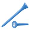Clip Wipes Logo Golf Tees  2  (100/Pack)  Custom TEECUP Imprint - Personalized Monogram Initial Letters (A-Z) (BLU-WHT-U) view 1