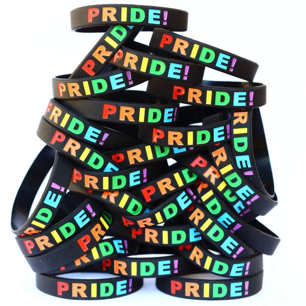 SayitBands Fifty (50) Pride Wristband Bracelets