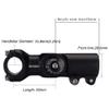 BESNIN Adjustable Bike Stem 0-90 Degree 31.8mm or 25.4mm60mm or 90mm or 93mm or 100mm, Adjustable MTB Stem Black or Red Mountain Bike Handlebar Stem for Bicycle, Road Bike, MTB (0-90 31.8 * 60) view 2