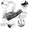 LoneRobe Bike Saddle Bag with Repair Tool Kits, Bicycle Saddle Bag with Repair Set, Bike Bag Under Seat, Bike Seat Bag, Bike Storage Bag with 16-in-1 Multifunction Tool Kits view 3