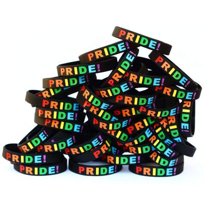 SayitBands One Hundred (100) Pride Wristband Bracelets