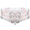 LiiYii Men's Sexy Sissy Pouch Panties Silk Transparent Bikini Briefs Flower Printed Underpants White&Type A Small view 1