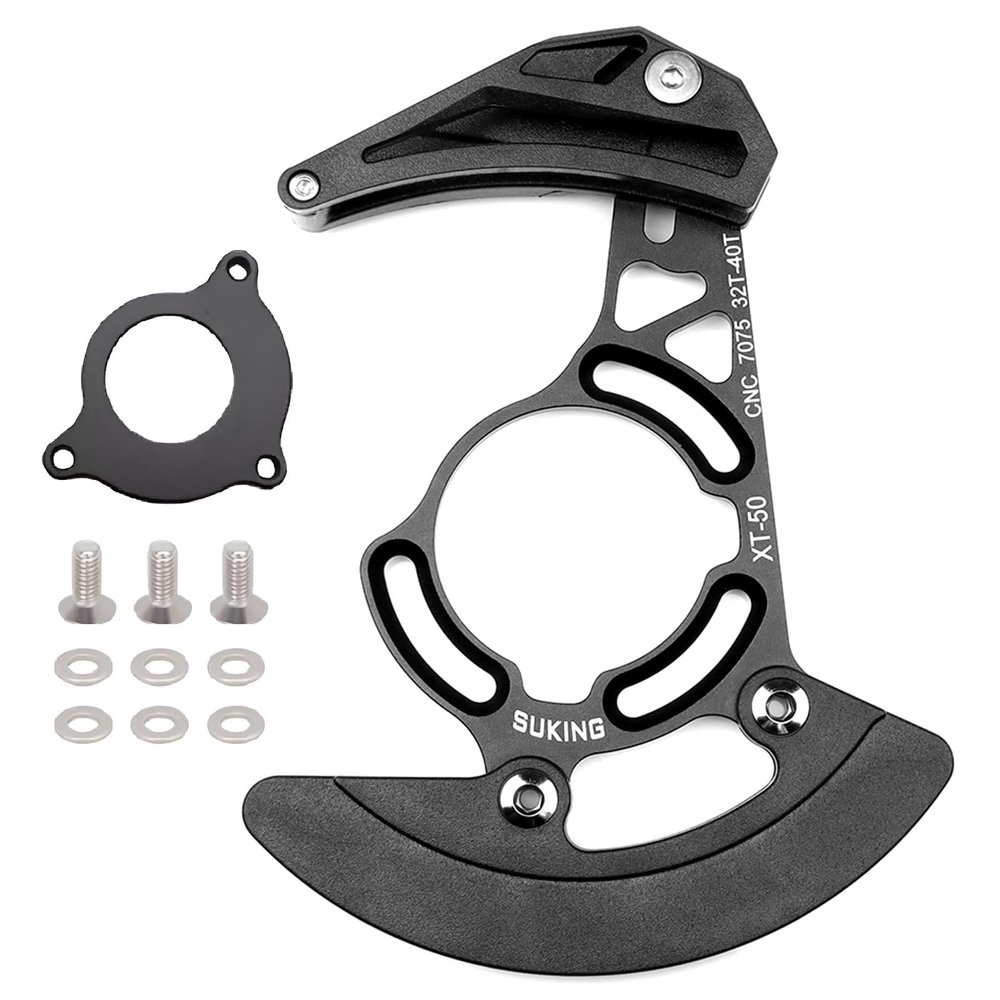 BESNIN Chain Guide 32-40T Single Disc MTB Chain Guide High-Strength Aluminum Alloy Mountain Bike Chain Guard for ISCG05 Mounting Systems