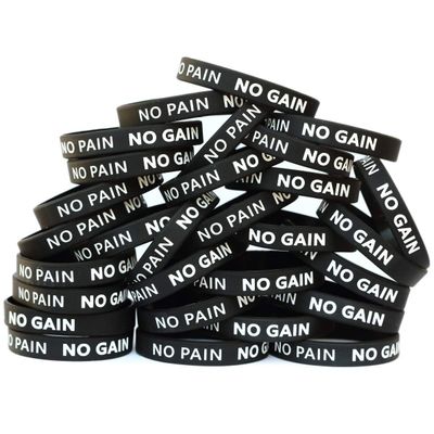 SayitBands Fifty (50) No Pain No Gain Wristband Bracelets