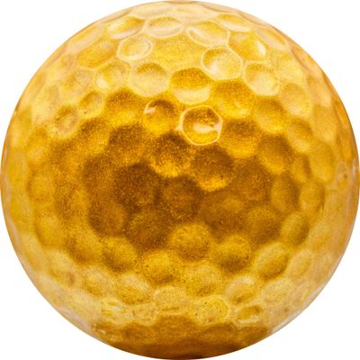 Plain Color Golf Balls 1 Dozen Blank, Non-Printed (Gold)