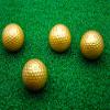 Plain Color Golf Balls 1 Dozen Blank, Non-Printed (Gold) view 2