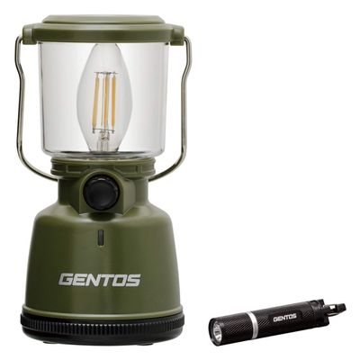 GENTOS LED Lantern Explorer EX-400F & LED Flashlight Shotshell SH-141D ANSI Compliant
