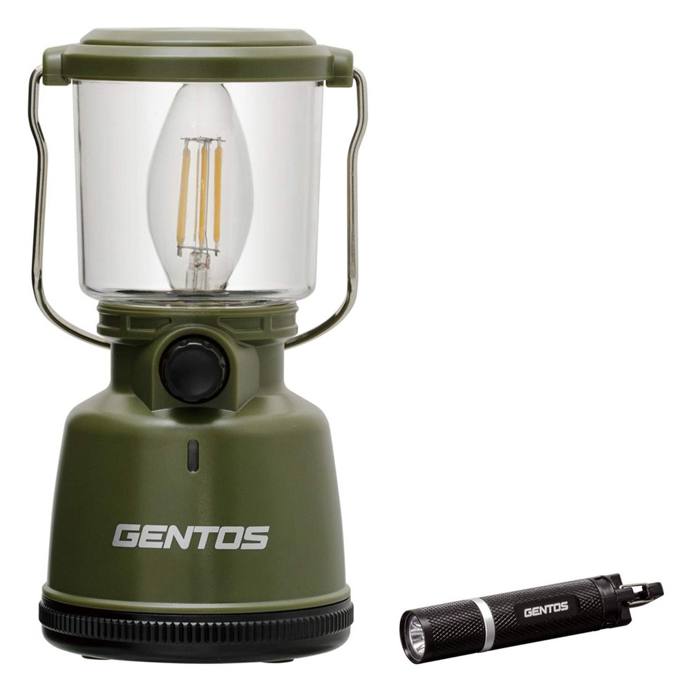 GENTOS LED Lantern Explorer EX-400F & LED Flashlight Shotshell SH-141D ANSI Compliant