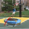 Toddler Trampoline for Kids Ages 1-8, 55'' Small Trampoline with Safety Enclosure Net, Indoor & Outdoor Baby Mini Trampolines, No-Gap Safe Design for Toddlers Jump, Gifts for Children & Boys & Girls view 3