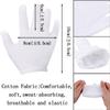 Yiphates 6 Pairs White Gloves Men Women Halloween White Gloves Cotton Cosplay Costume Dress Wrist for Halloween Cosplay Party Uniform Parade view 2