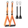 CoreSlings Cable Machine Handles with Finger Straps for gripping Forearm Strength Training, Workout Handles Cable attachments for Gym, Resistance Bands Handles. view 1