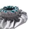 AKISS Reversible Satin Silk Sleep Hair Bonnet for Preemie Newborn Baby Girl Boy (Turquoise/Silver, 0~1M) view 4