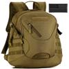 Protector Plus Tactical Motorcycle Backpack Small Military Cycling Daypack Army Assault Pack Bug Out Bag Hiking Camping Rucksack (Patch Included),Brown view 1
