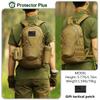 Protector Plus Tactical Motorcycle Backpack Small Military Cycling Daypack Army Assault Pack Bug Out Bag Hiking Camping Rucksack (Patch Included),Brown view 3