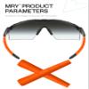 Mryok 2 Pair Replacement Earsocks for Oakley Industrial M Frame 2.0 Sunglass - Orange & Black view 2