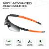 Mryok 2 Pair Replacement Earsocks for Oakley Industrial M Frame 2.0 Sunglass - Orange & Black view 3