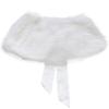Hansber Kids Girls Faux Fur Bolero Shrug Tippet Stole Princess Cape Bow Should Cape for Formal Event White One_Size view 2