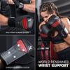 Hayabusa T3 Boxing Gloves for Men and Women Wrist and Knuckle Protection, Dual-X Hook and Loop Closure, Splinted Wrist Support, 5 Layer Foam Knuckle Padding - Black/Red, 18 oz view 4