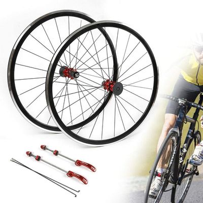 700C Bicycle Wheel Set Front Rear Road Bike Wheelset Aluminum Wheel Hub Brake C/V for 7/8/9/10/11 Speed Freewheel