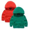 1-8 Years Kids Boys Girls Hoodies Cotton Basic Pullover Hooded Sweatshirt Kids Casual Classic Solid Sports Hoodie Tops Pocket (2 Pack(Red+Green),4T) view 1