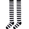 Black and White Striped Tights - Child Medium/Large - Comfy Fabric - Ideal for Halloween, Dress Up & Parties - 1 Pc view 1