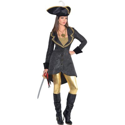 amscan Women's Wench Jacket - Adult Standard Size, Black - 1 Pc.